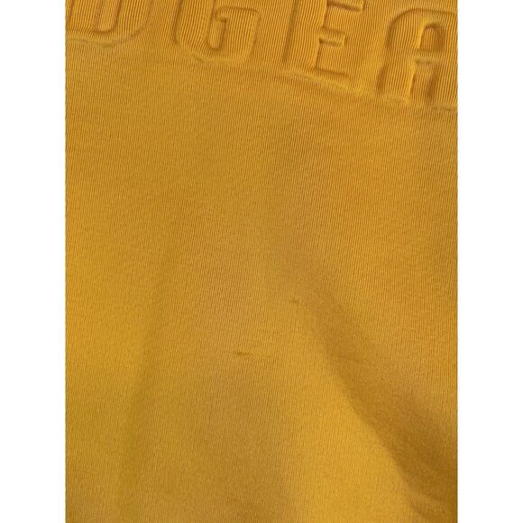 Rawgear Hoodie Womens (S) Yellow Cropped Embossed Performance Pullover - Picture 7 of 7